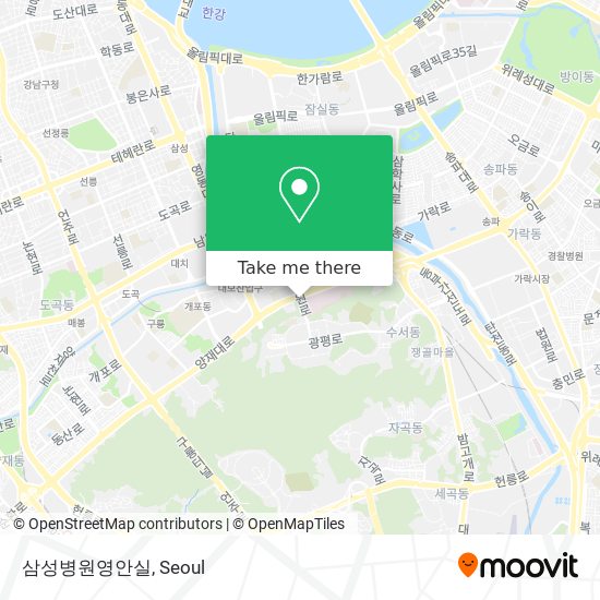 삼성병원영안실 map