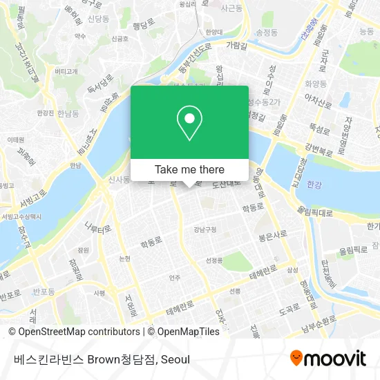 베스킨라빈스 Brown청담점 map