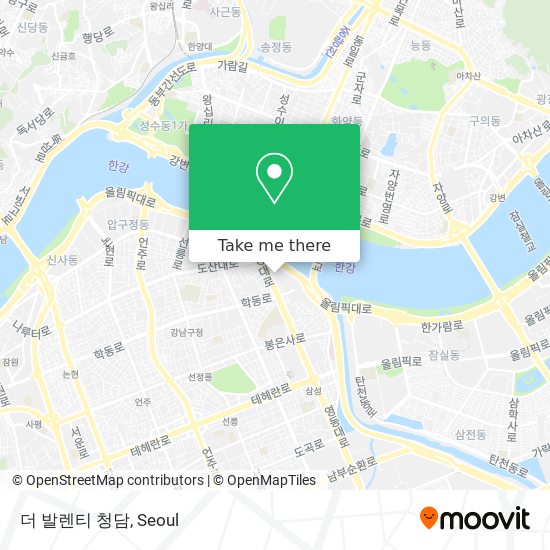 더 발렌티 청담 map