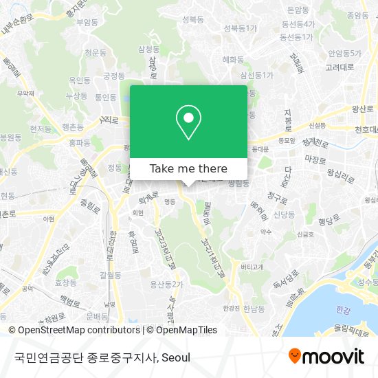 국민연금공단 종로중구지사 map