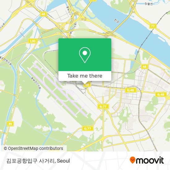 김포공항입구 사거리 map