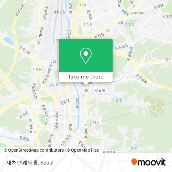 새천년웨딩홀 map