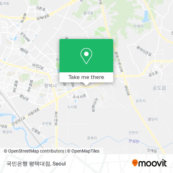 국민은행 평택대점 map