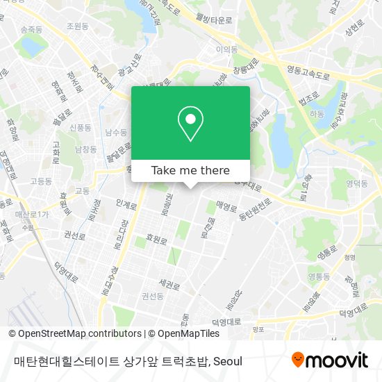 매탄현대힐스테이트 상가앞 트럭초밥 map