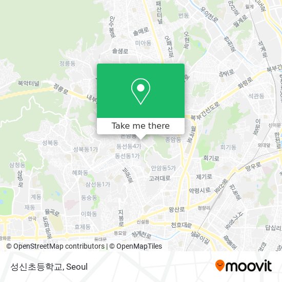 성신초등학교 map