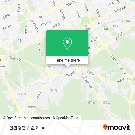 보건환경연구원 map