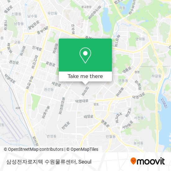 삼성전자로지텍 수원물류센터 map