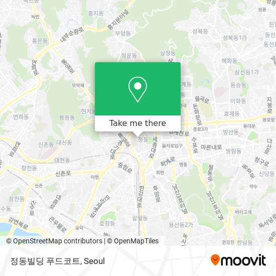 정동빌딩 푸드코트 map