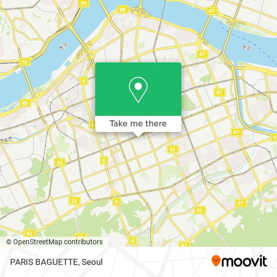 PARIS BAGUETTE map