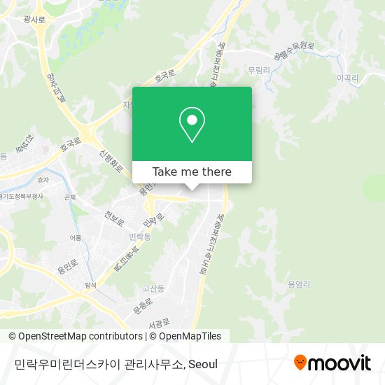 민락우미린더스카이 관리사무소 map