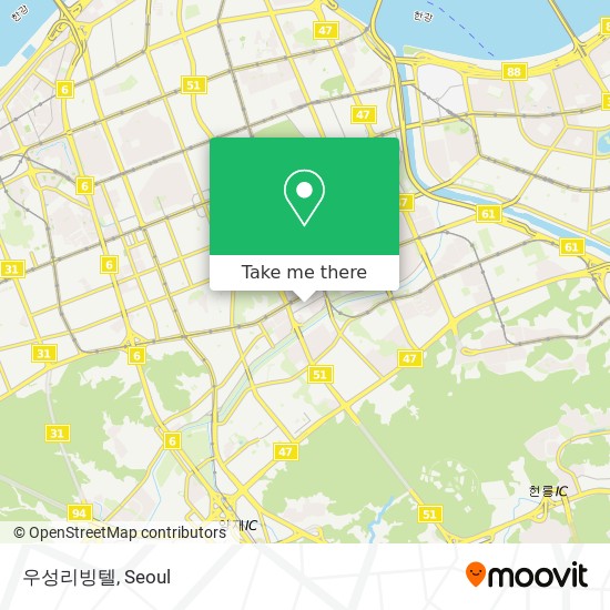 우성리빙텔 map