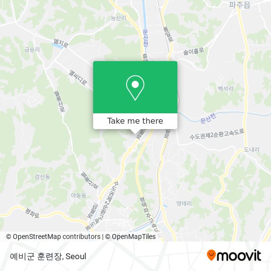 예비군 훈련장 map