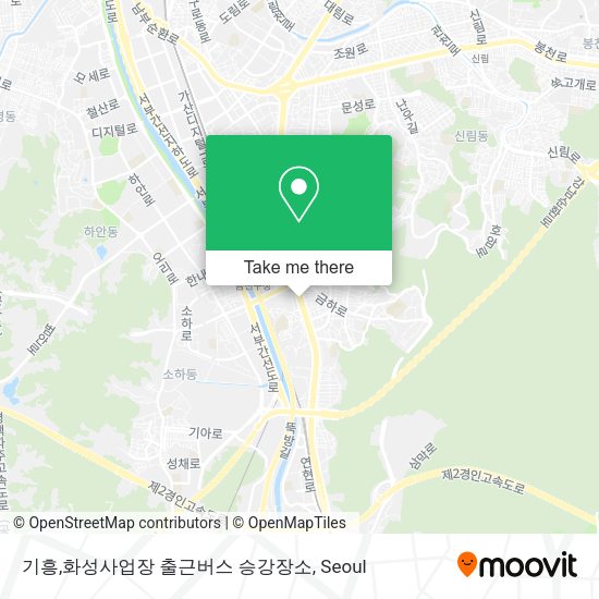 기흥,화성사업장 출근버스 승강장소 map