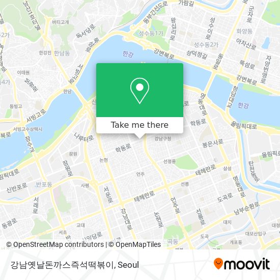 강남옛날돈까스즉석떡볶이 map