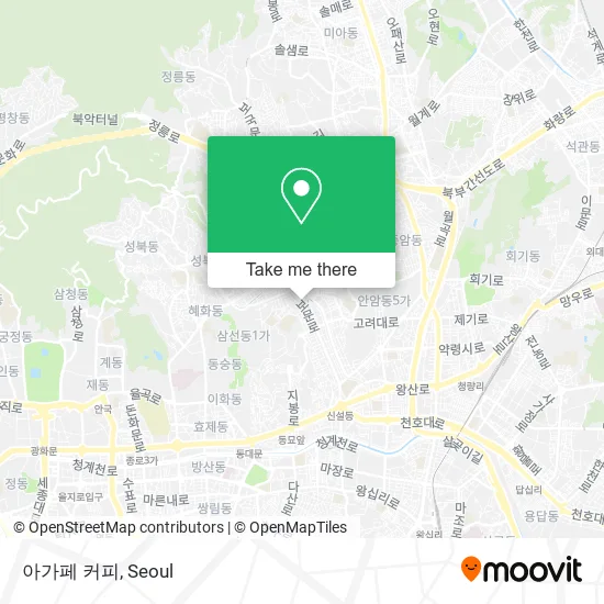 아가페 커피 map