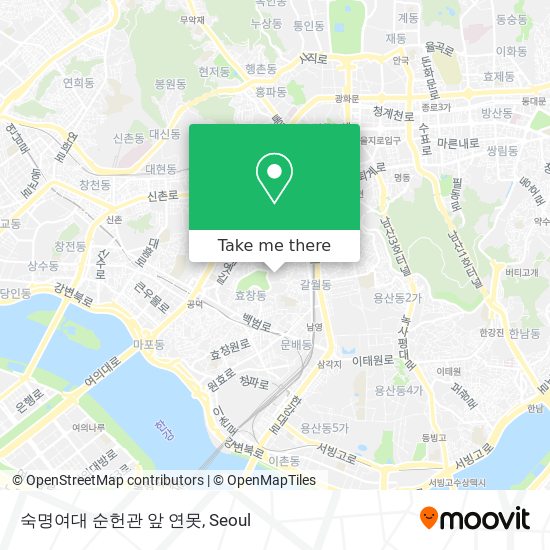 숙명여대 순헌관 앞 연못 map