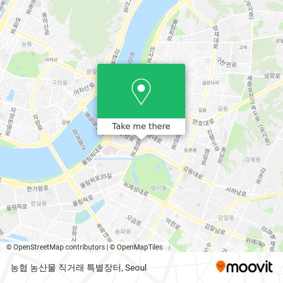 농협 농산물 직거래 특별장터 map