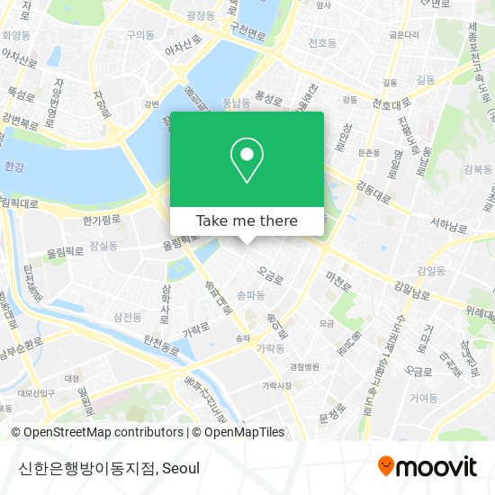 신한은행방이동지점 map