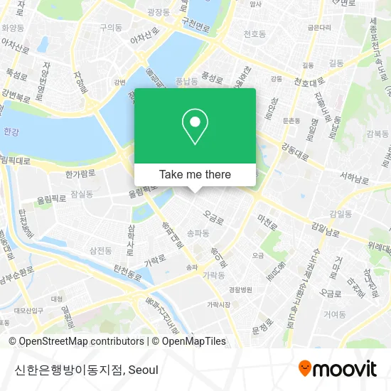신한은행방이동지점 map