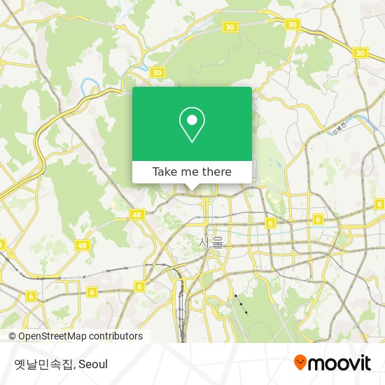 옛날민속집 map