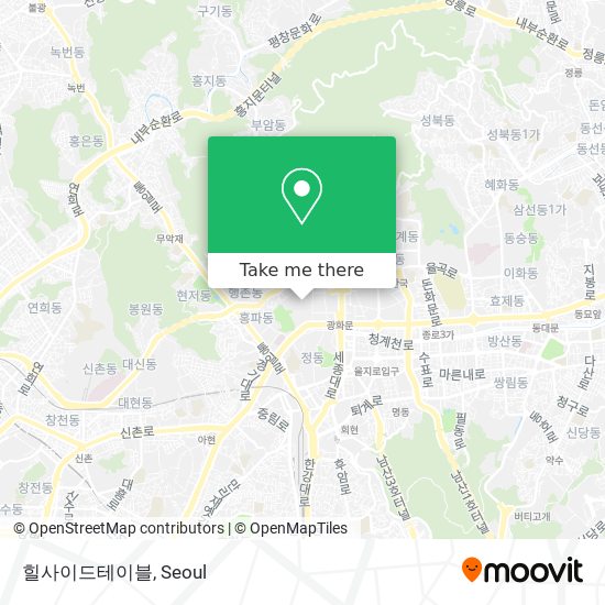 힐사이드테이블 map