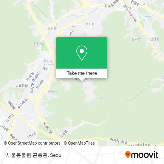 서울동물원 곤충관 map