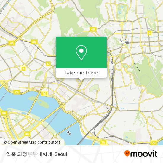 일품 의정부부대찌개 map