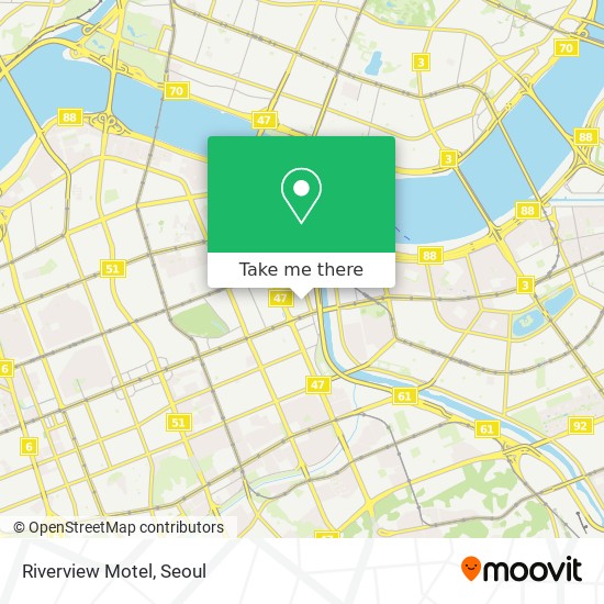 Riverview Motel map