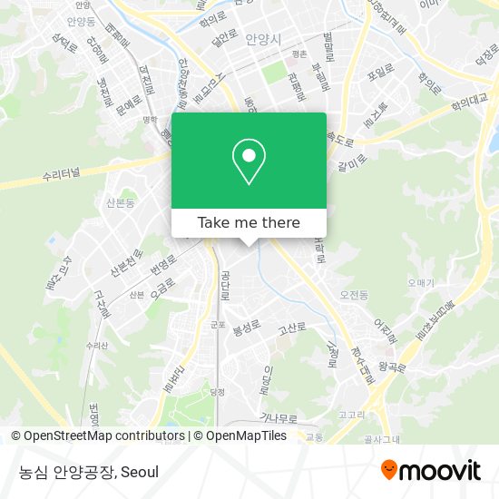 농심 안양공장 map
