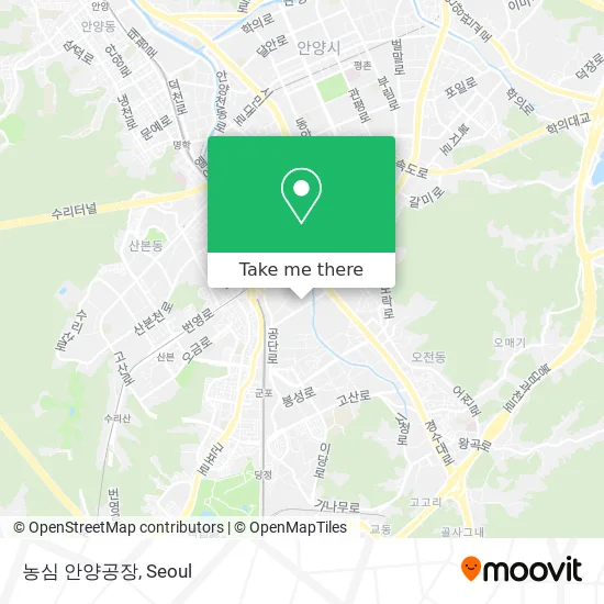 농심 안양공장 map