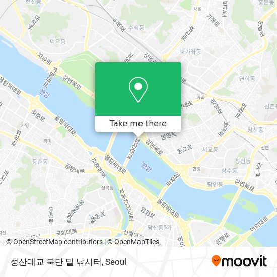성산대교 북단 밑 낚시터 map