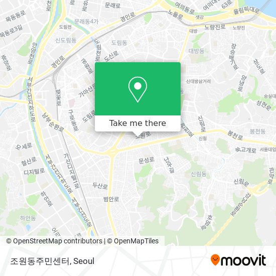 조원동주민센터 map