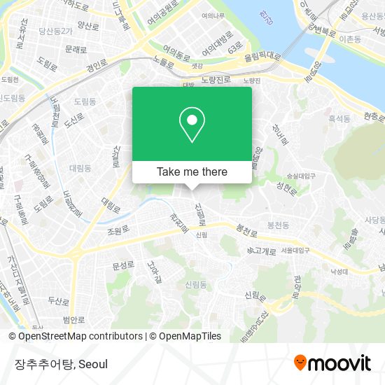 장추추어탕 map