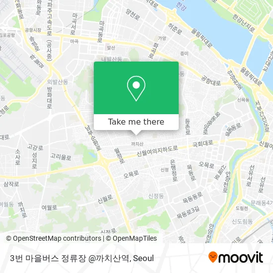 3번 마을버스 정류장 @까치산역 map