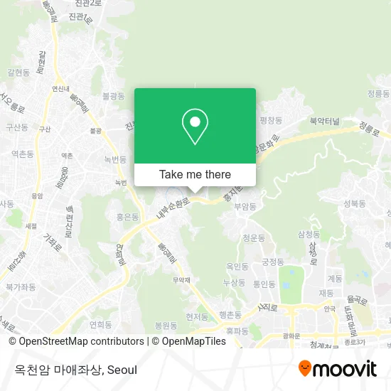 옥천암 마애좌상 map