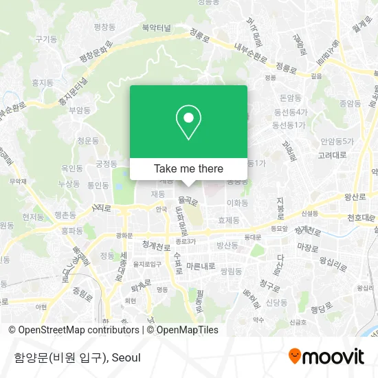 함양문(비원 입구) map