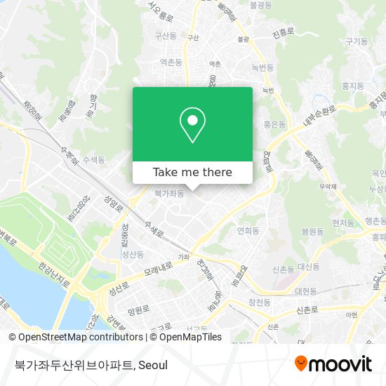 북가좌두산위브아파트 map