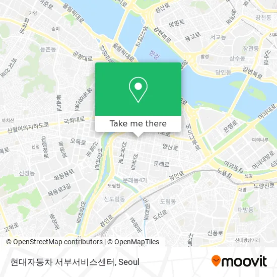 현대자동차 서부서비스센터 map