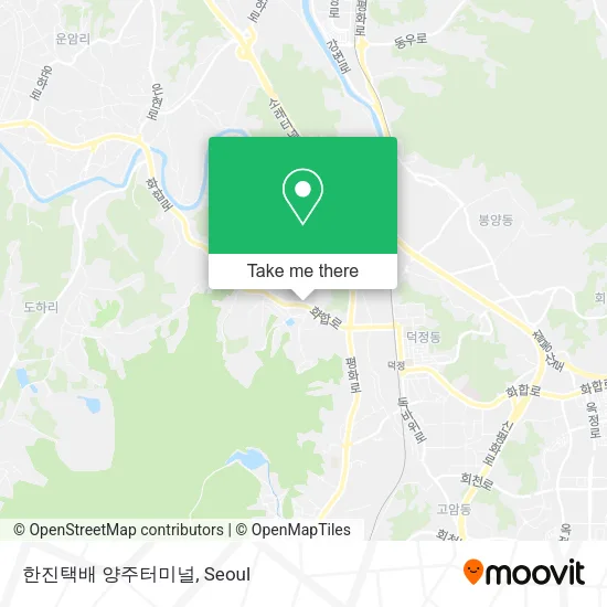 한진택배 양주터미널 map
