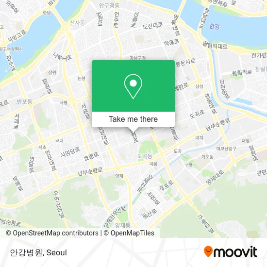 안강병원 map