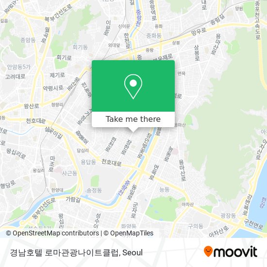 경남호텔 로마관광나이트클럽 map