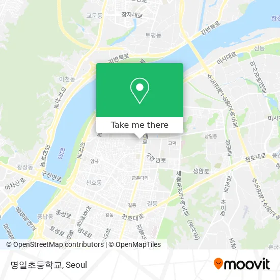 명일초등학교 map