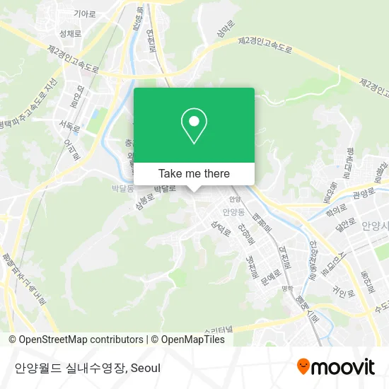안양월드 실내수영장 map