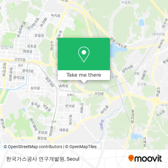 한국가스공사 연구개발원 map
