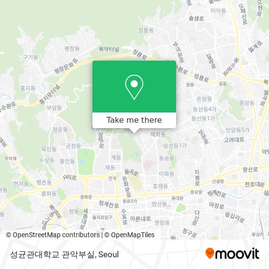 성균관대학교 관악부실 map