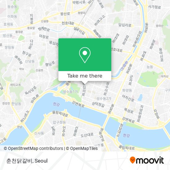 춘천닭갈비 map
