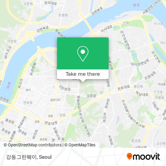 강동그린웨이 map