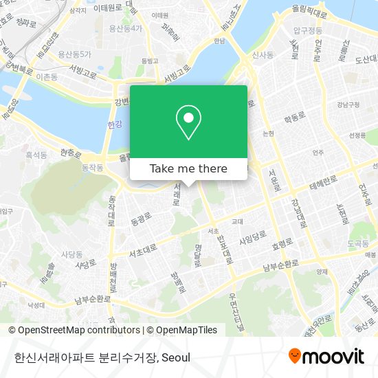 한신서래아파트 분리수거장 map