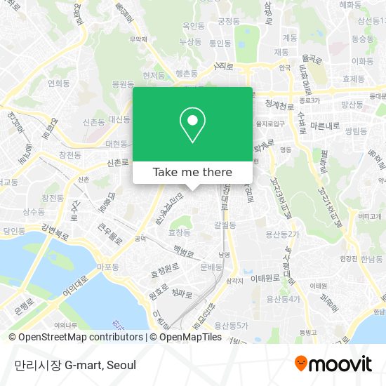 만리시장 G-mart map