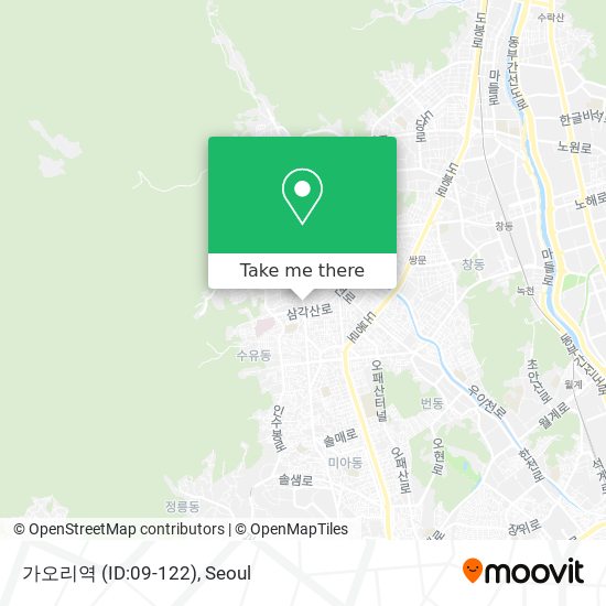 가오리역 (ID:09-122) map